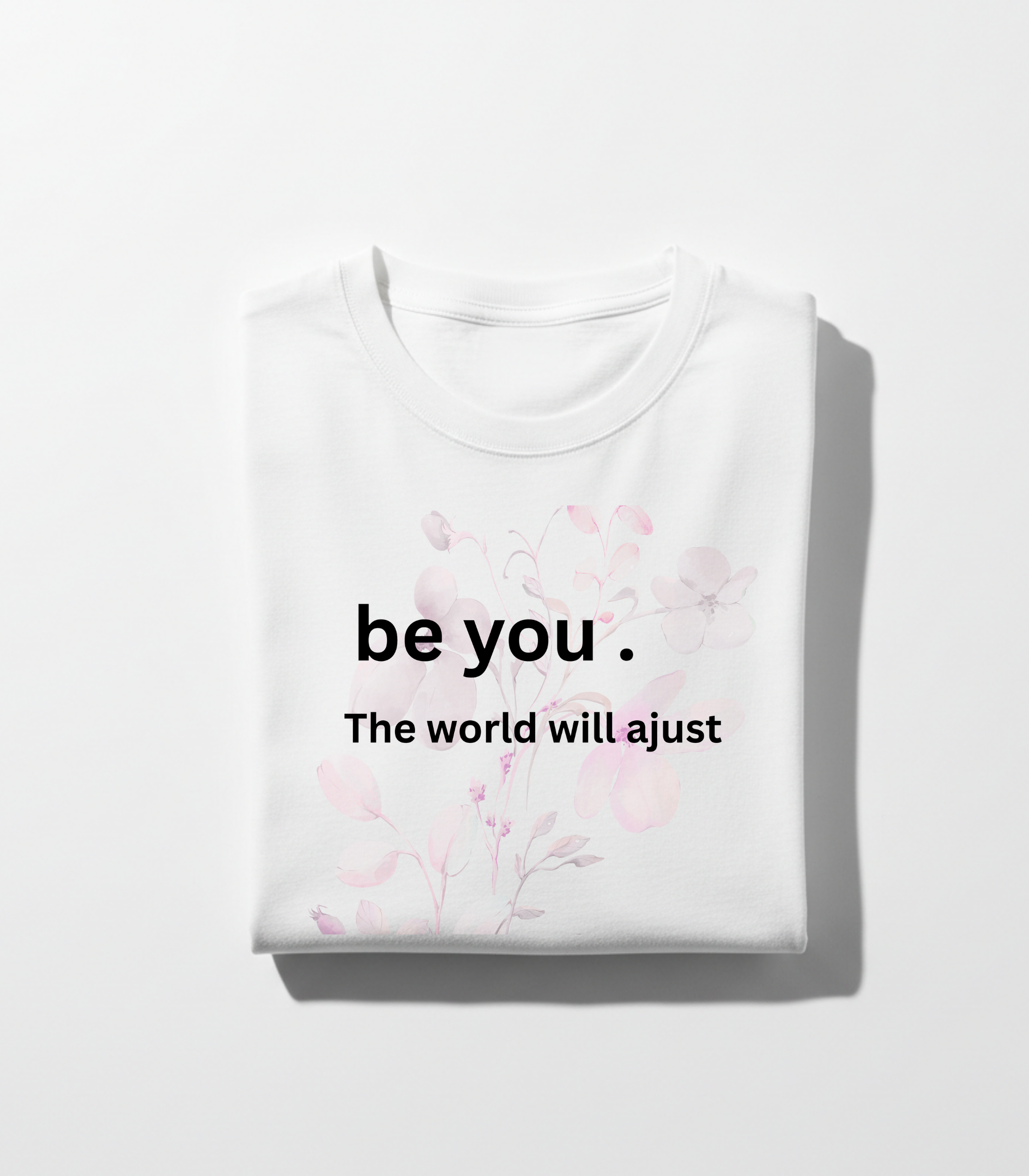 Be You Floral Tee — Inspirational Graphic T-Shirt