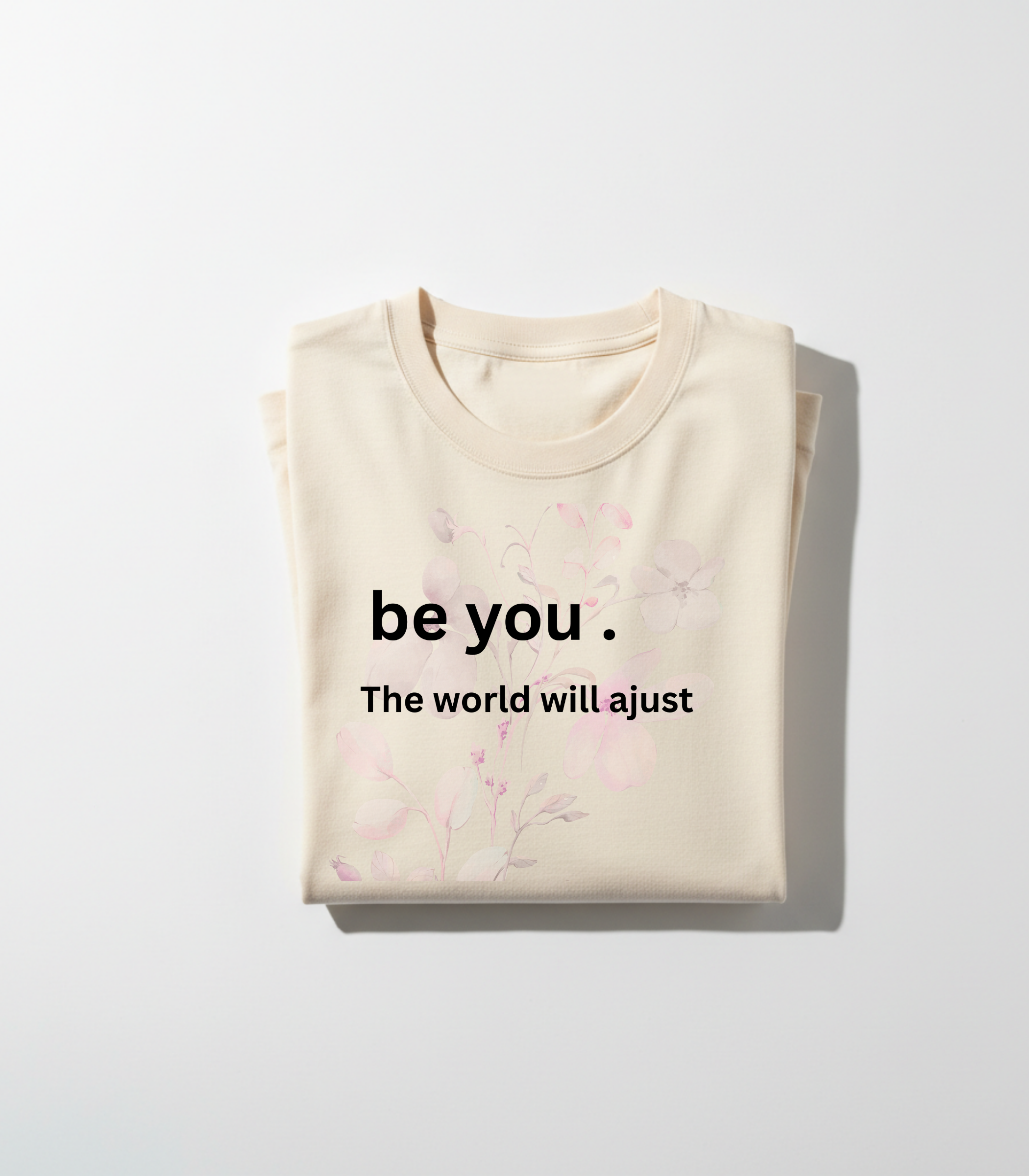 Be You Floral Tee — Inspirational Graphic T-Shirt
