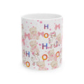 Cute Pink Baby Shower Mug – ‘Ho Ho’ Teddy & Duckling Ceramic Coffee Cup (11oz/15oz)